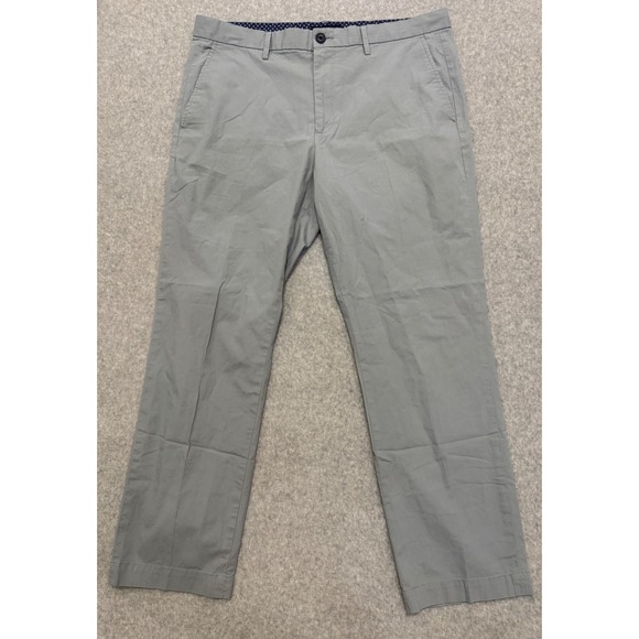 Banana Republic Other - Banana Republic Aiden Chino Mens 35x30 Light Grey Slim Fit Cotton Stretch Pants